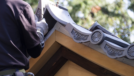 棟瓦取り直し工事