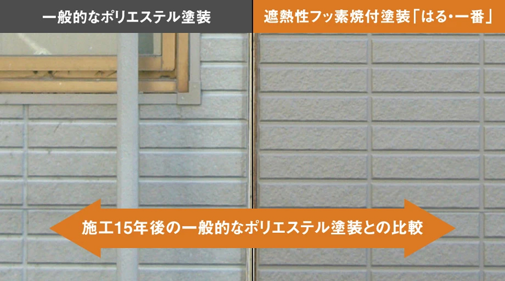 出典：ケイミュー「金属サイディング はる・一番」公式サイト・キレイな外壁