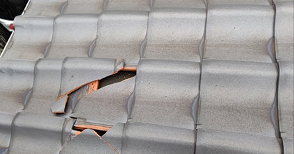 瓦の割れ・ズレ