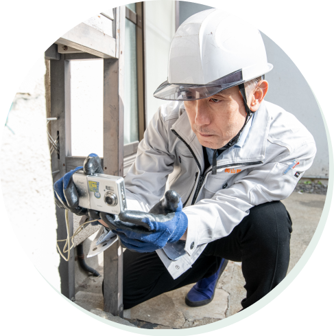 現地調査の様子