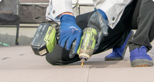 屋根カバー工法(重ね葺き工事)