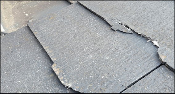 屋根材の割れ・剥がれ